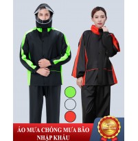 Bộ quần áo mưa 2 lớp nhập khẩu cao cấp siêu chống thấm